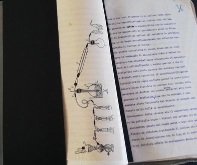 Sistema progettato dai periti per rilevare veleni allo stato gassoso che sarebbero sfuggiti alle analisi sui liquidi