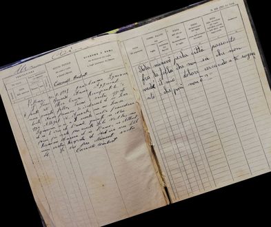 Registro dei vaglia postali con scambio epistolare.