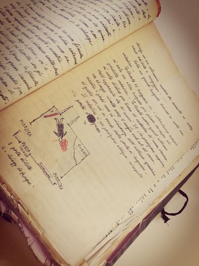 Verbale di sopralluogo nel luogo del delitto e schizzo della scena del crimine